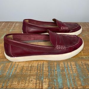 G.H.BASS & CO Weejuns Weekend Penny Loafer Women’s Maroon size 7